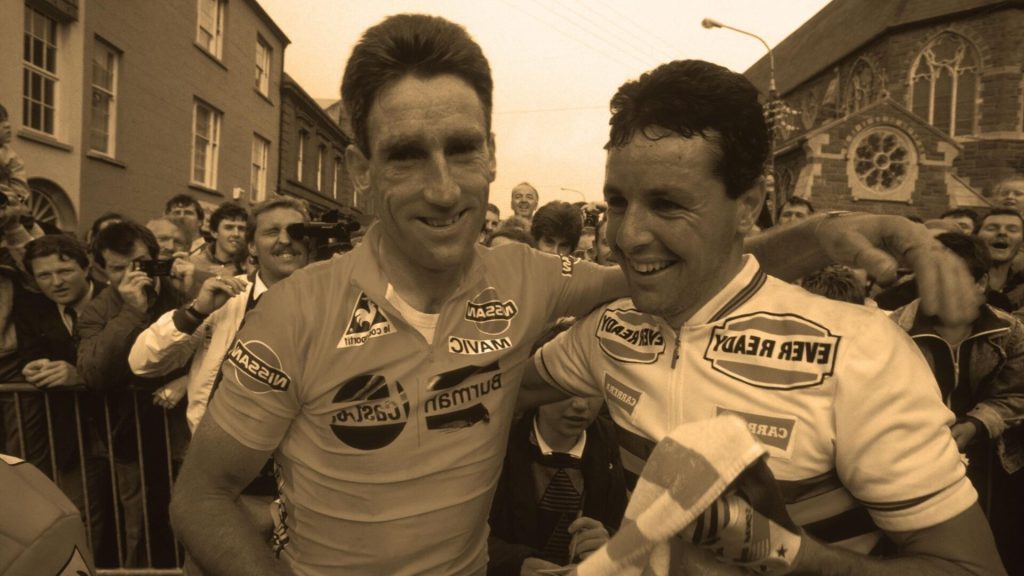 Kelly vs Roche, ciclistas del mismo país