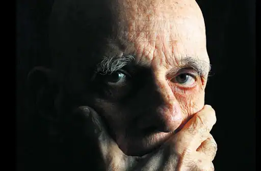 Retrato de Rubem Fonseca, escritor brasileño y figura clave del realismo feroz