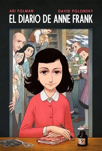 Portada de El diario de Anne Frank, de Folman y Polonsky