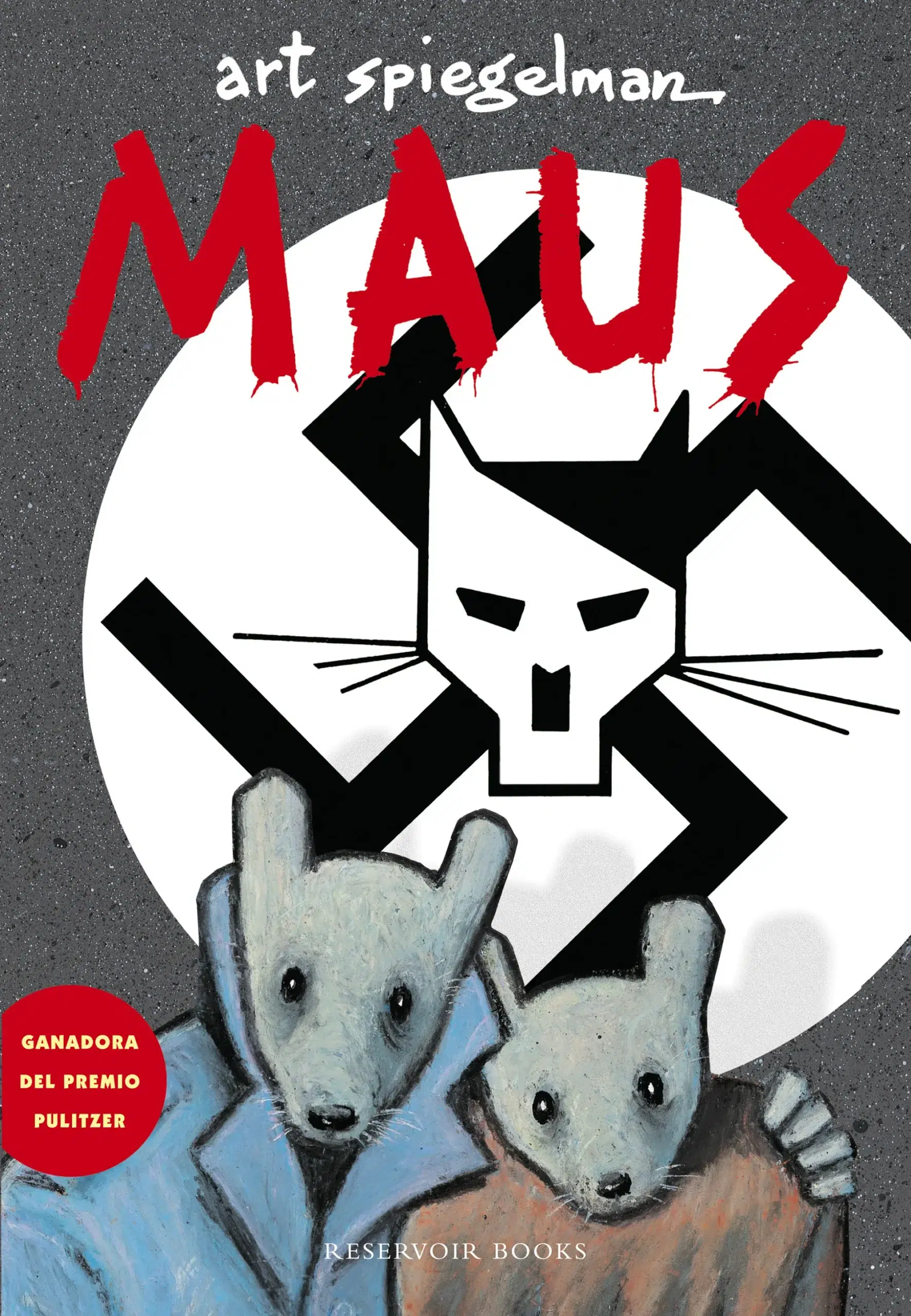 Portada de la novela gráfica Maus, de Art Spiegelman.