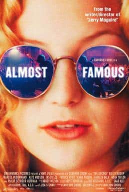 Fotograma de Almost Famous con el grupo de jóvenes en la carretera