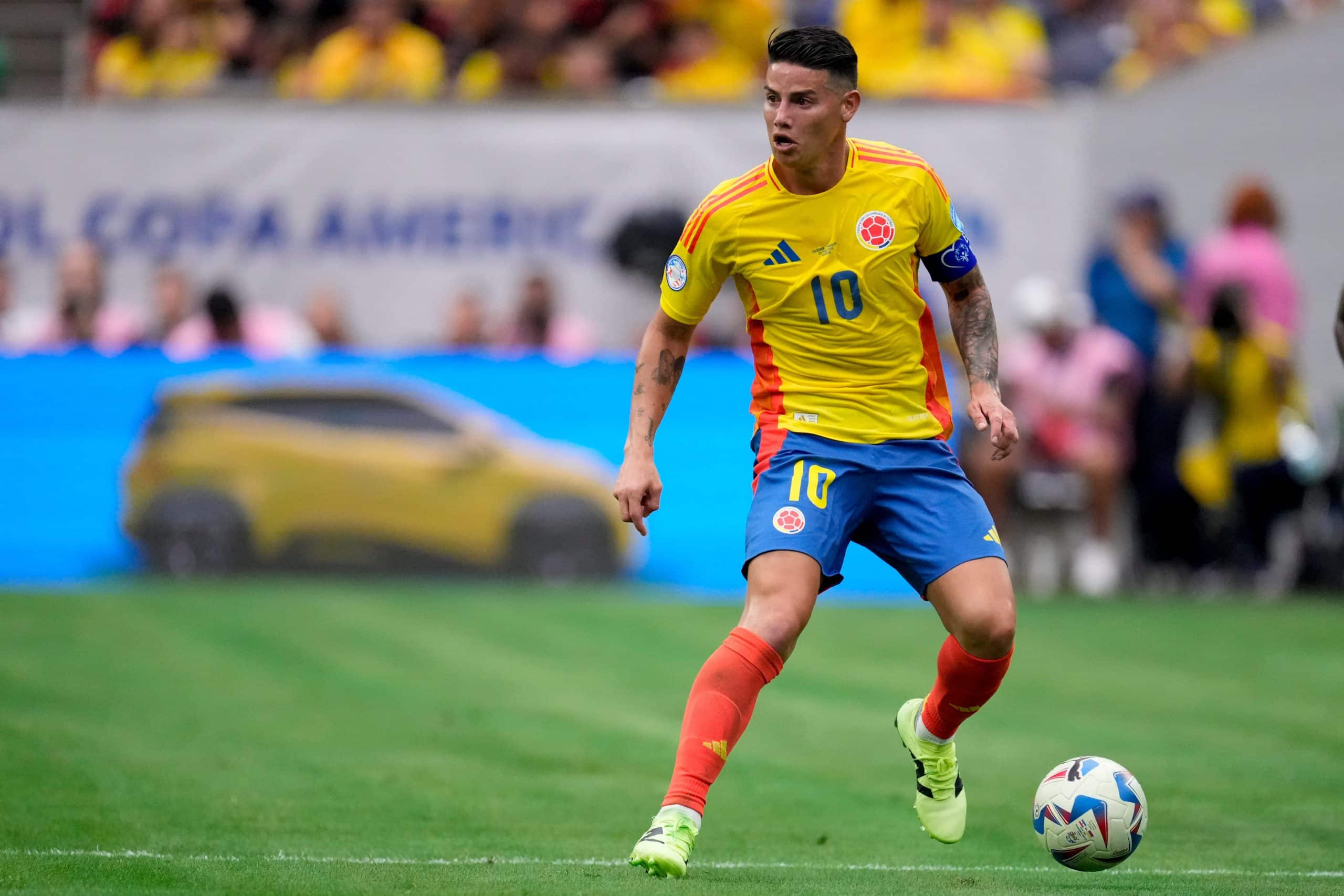 Ilustración de James Rodríguez en Pelota sudaca